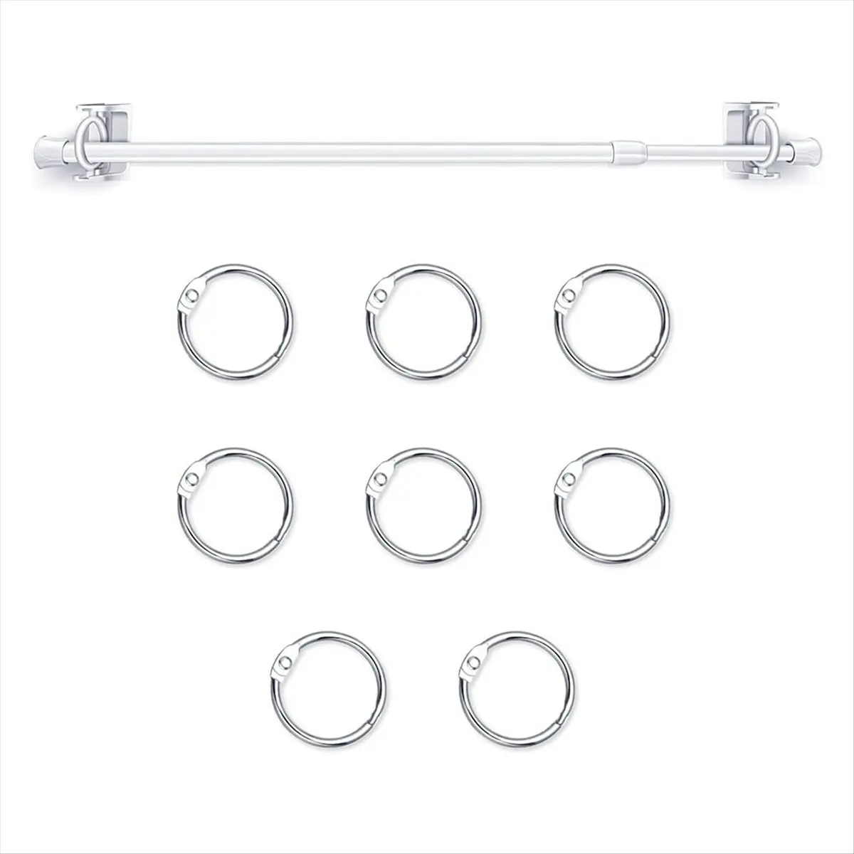 Adjustable Flip Calendar Holder Set 16-28 Inches Flip Calendar Chart Rod Date Cards Holder for Classroom Whiteboard