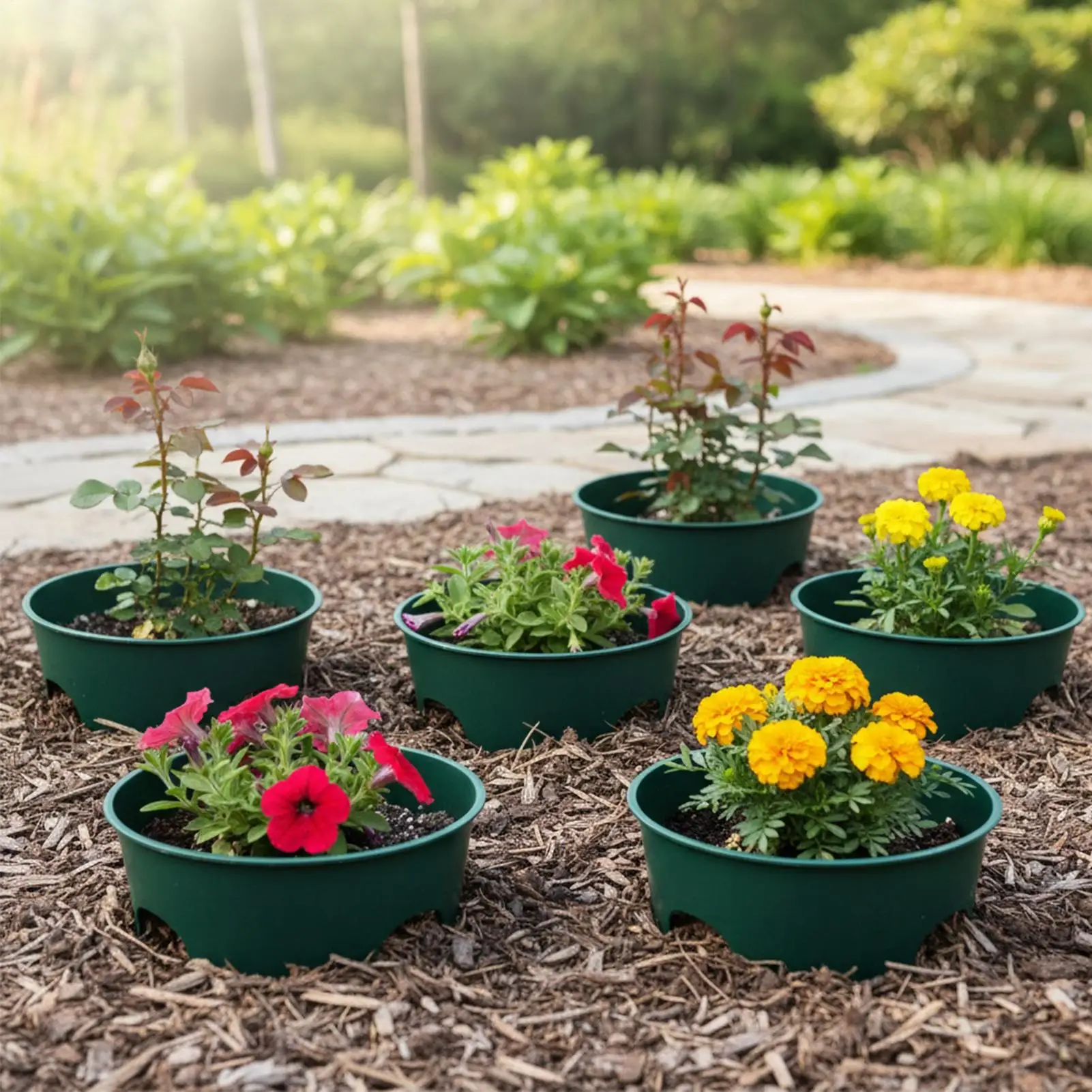 

Кольца для выращивания растений, защитное кольцо для раковины для орошения овощей и глубоких корней для растений, овощей, цветов, деревьев, помидоров, лозы