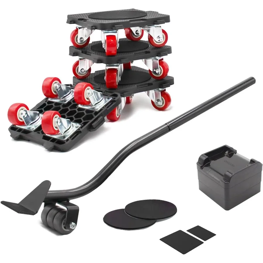 ONEON Furniture Mover with Wheels and Furniture Lifter Set 360° Rotation Wheels Furniture Dolly 660 Lbs Capacity for Moving Hea