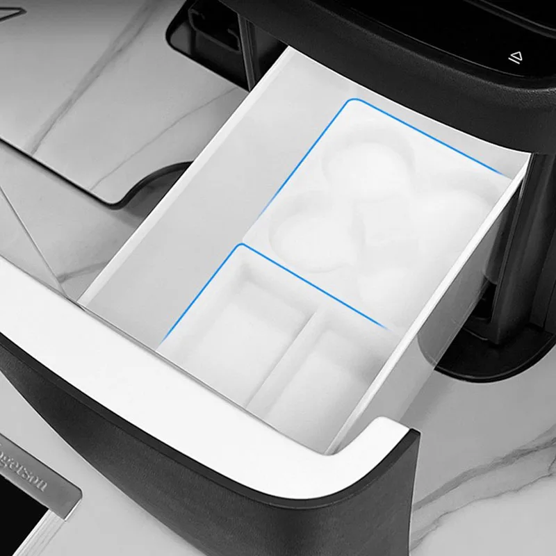 Image of Für Xpeng X9 2025 2026 Auto Silikon Kühlschrank Lagerung Box Neugestaltung Tablett Innen Lagerung Dekoration Zubehör ﻿