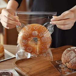 100pcs Bread Bags, Baking Food Fruit Packaging, Self-adhesive Sealing Bag, Home Room Kitchen Storage Supplies