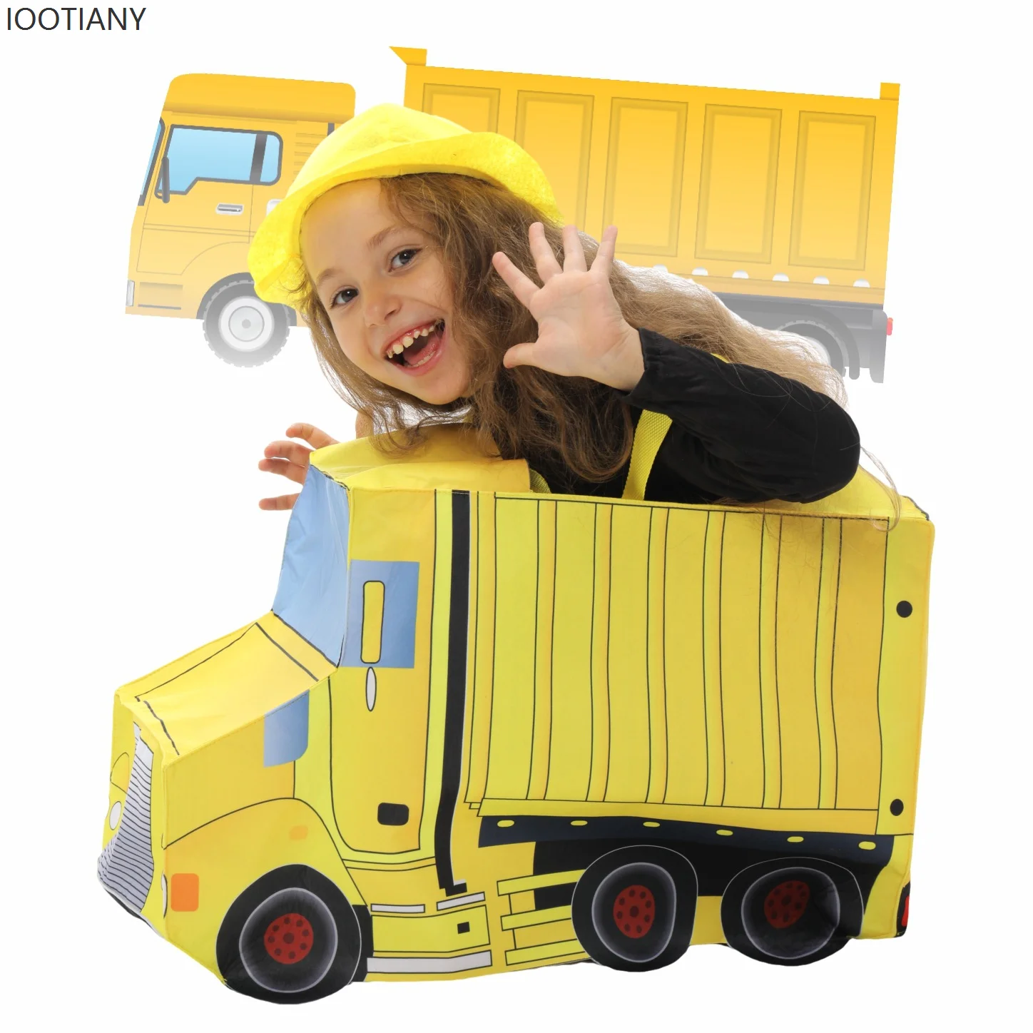 

IOOTIANY Children's Funny Engineering Car Engineer Halloween Role Play Costume Boys And Girls Stage Party Performance Costume