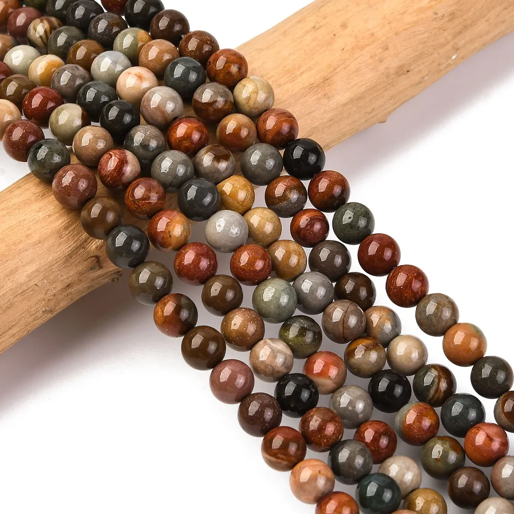 

3strands New Ocean Jasper Bead Strands Round 8mm Hole: 1mm 45pcs/strand 14.96''(38cm)