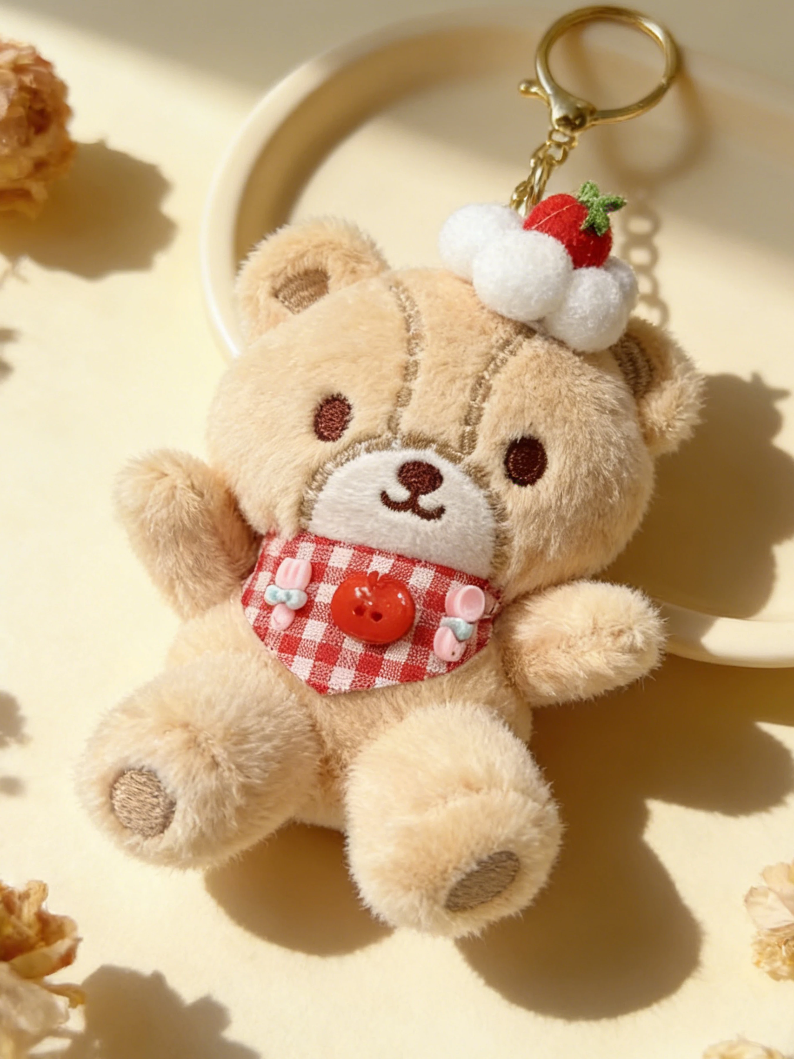 

Милый плюшевый брелок-медвежонок, мягкий аксессуар для ключей, идеальный подарок для детей и взрослых, идеально подходит для повседневного использования, улучшит ваш стиль.