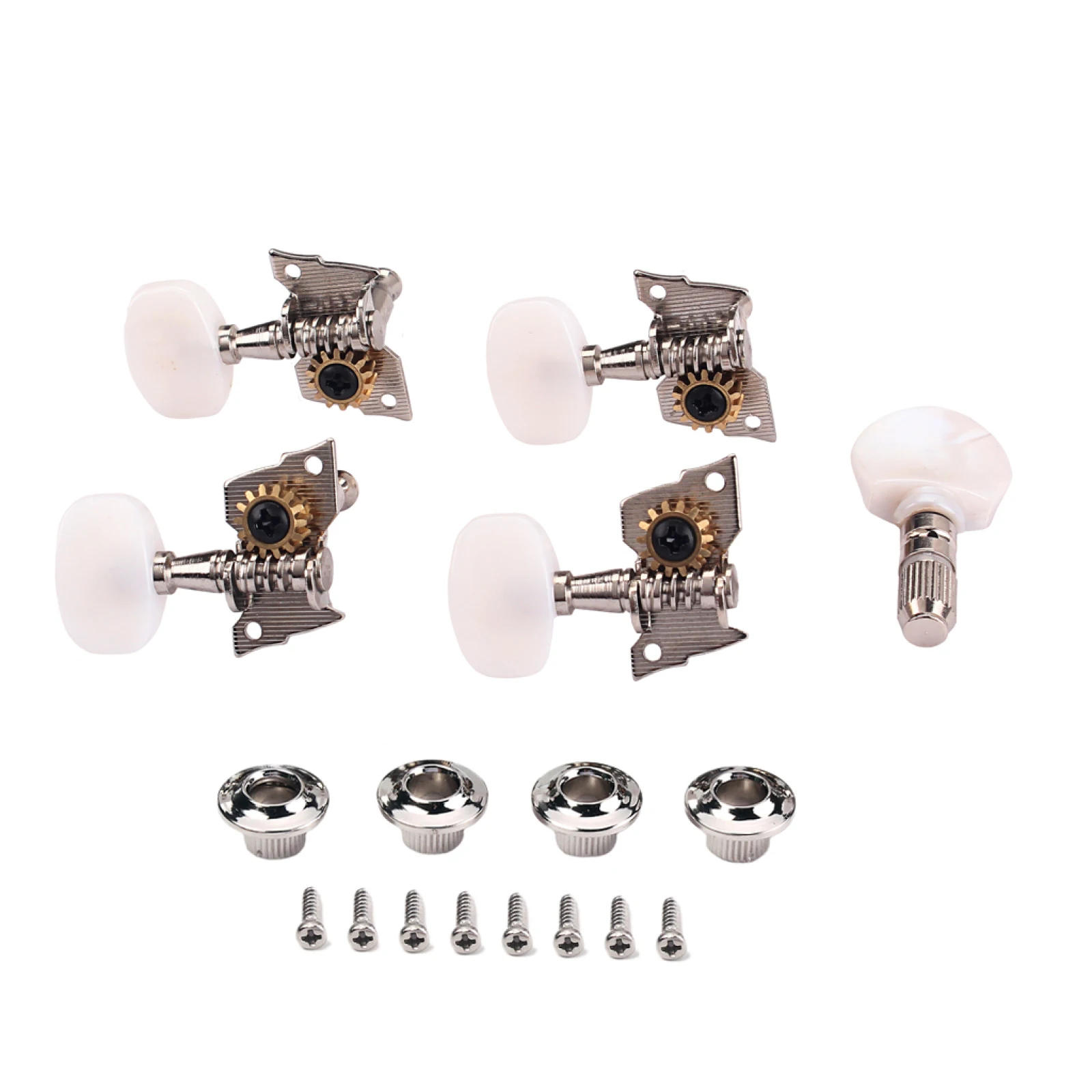 5 عبوات من أداء ممتاز طويل الأمد 2R2L آلة جيتار البانجو ضبط الرأس موالف المفاتيح مع ربط غير قابل للانزلاق مع البطانات