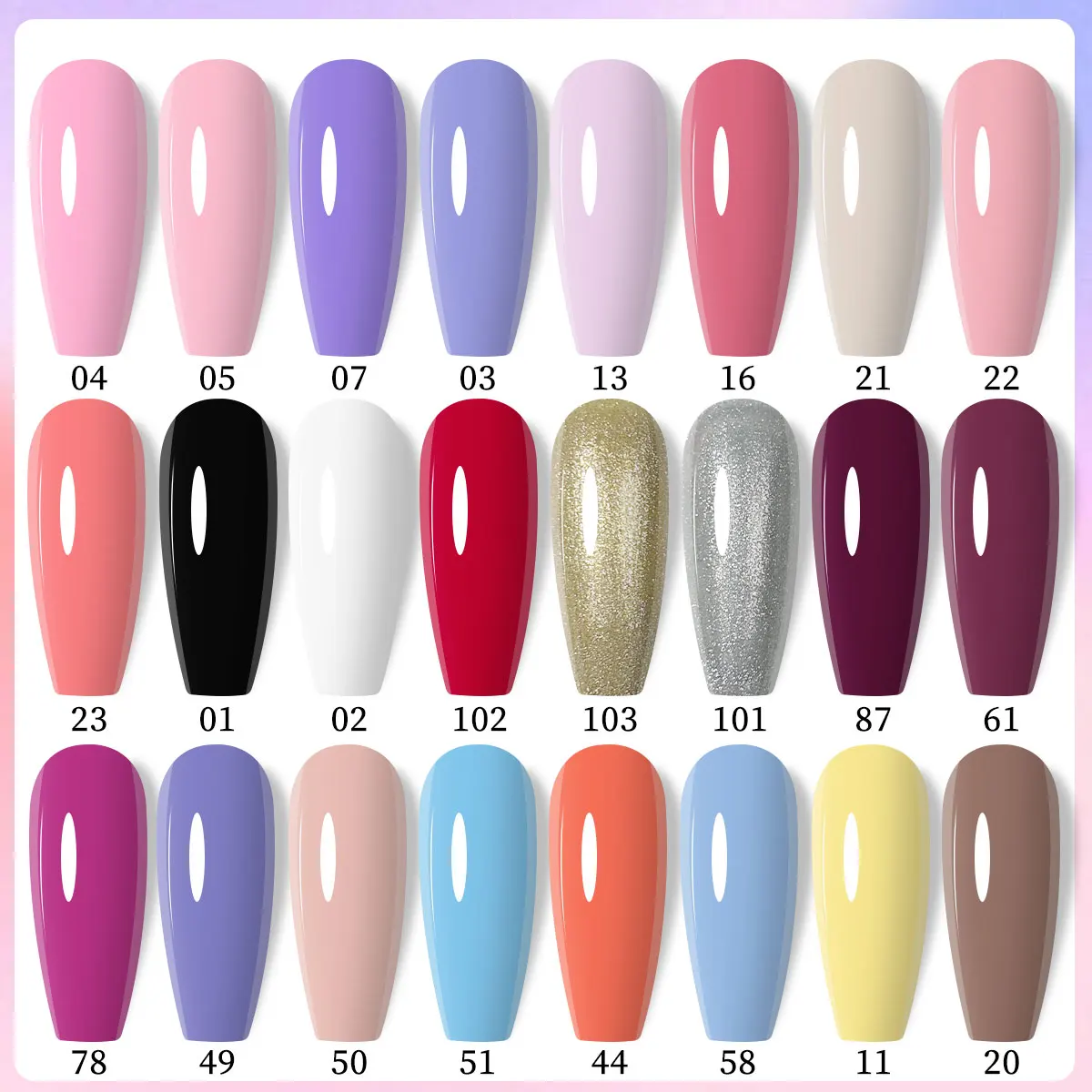 Single Gel Nail Polish, Semi-Permanent Dip/LED Clear Base Coat, Trendy Seasonal Colors, Nail Trimming Gel Paint Set, Suitable Fo