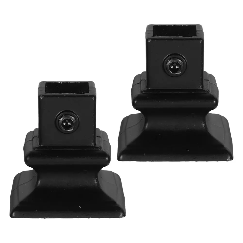

2pcs Stair Handrail Accessories Iron Railing Connector Outdoor Post Base Durable Support Vintage Style Easy Install Secure