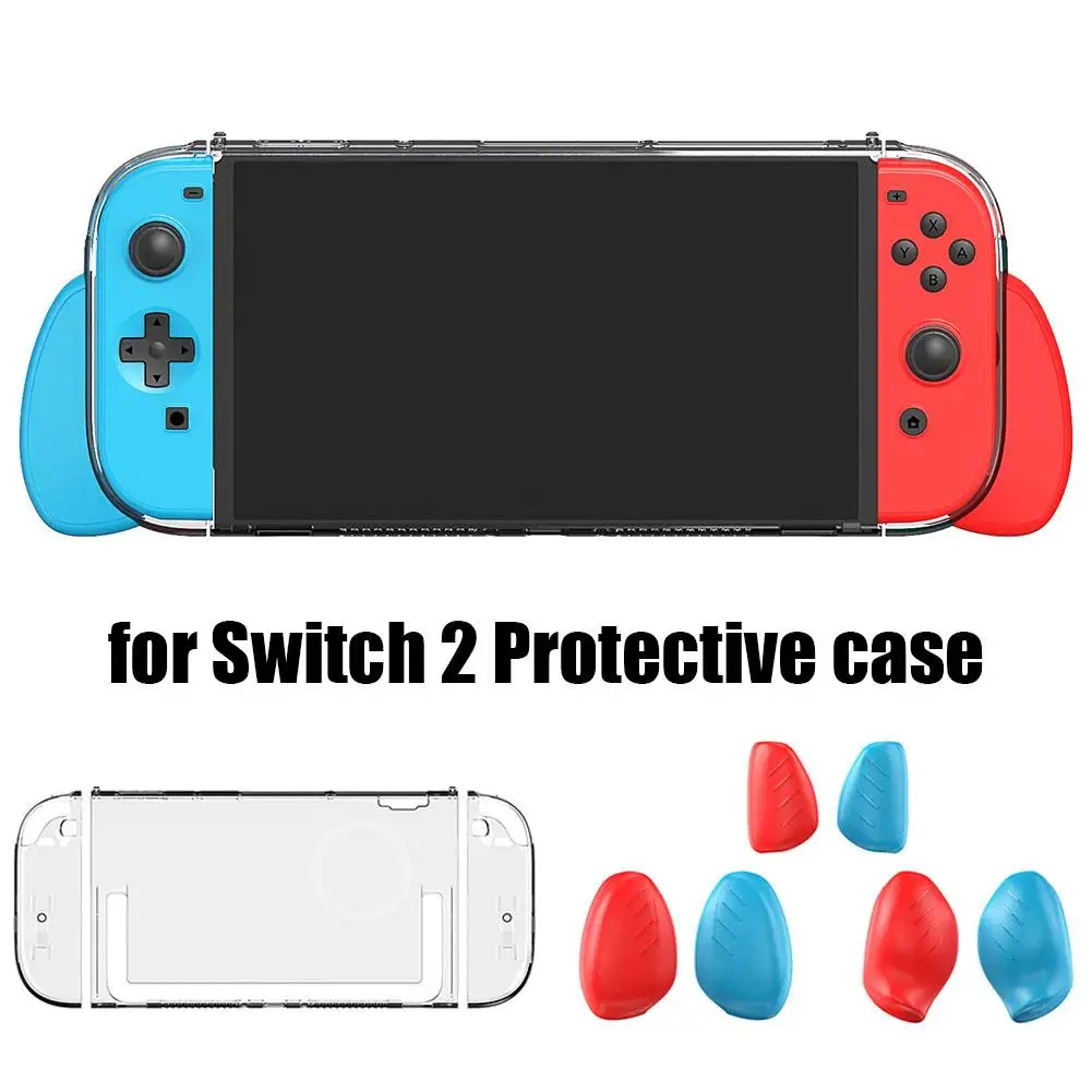 Protective Case Cover For Nintendo Switch 2 With Replaceable Handle Grips N7A9
