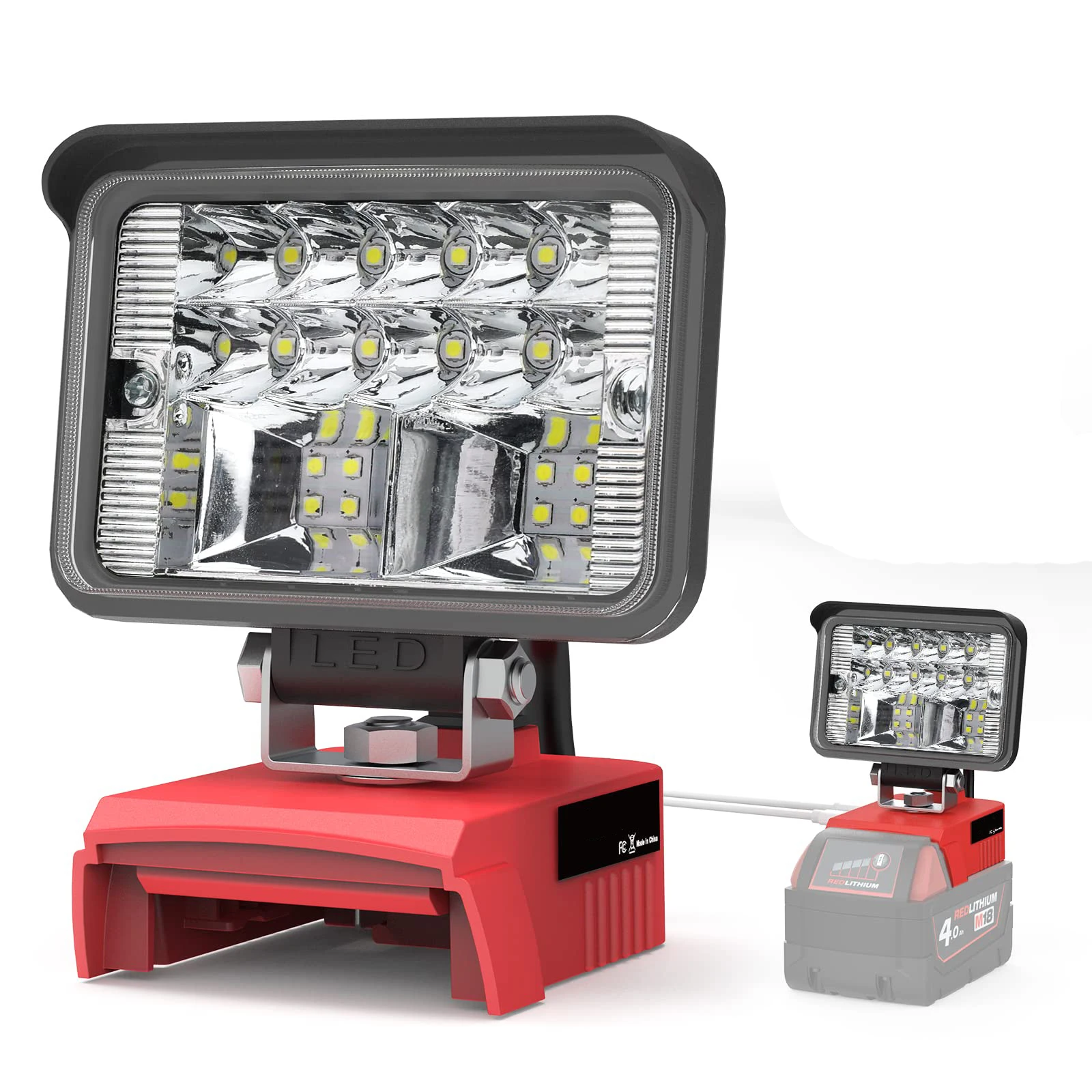 

LED Work Light for Dewalt 20V Battery Powered Light Handheld Work Light Flashlight Tools with Low Voltage Protection