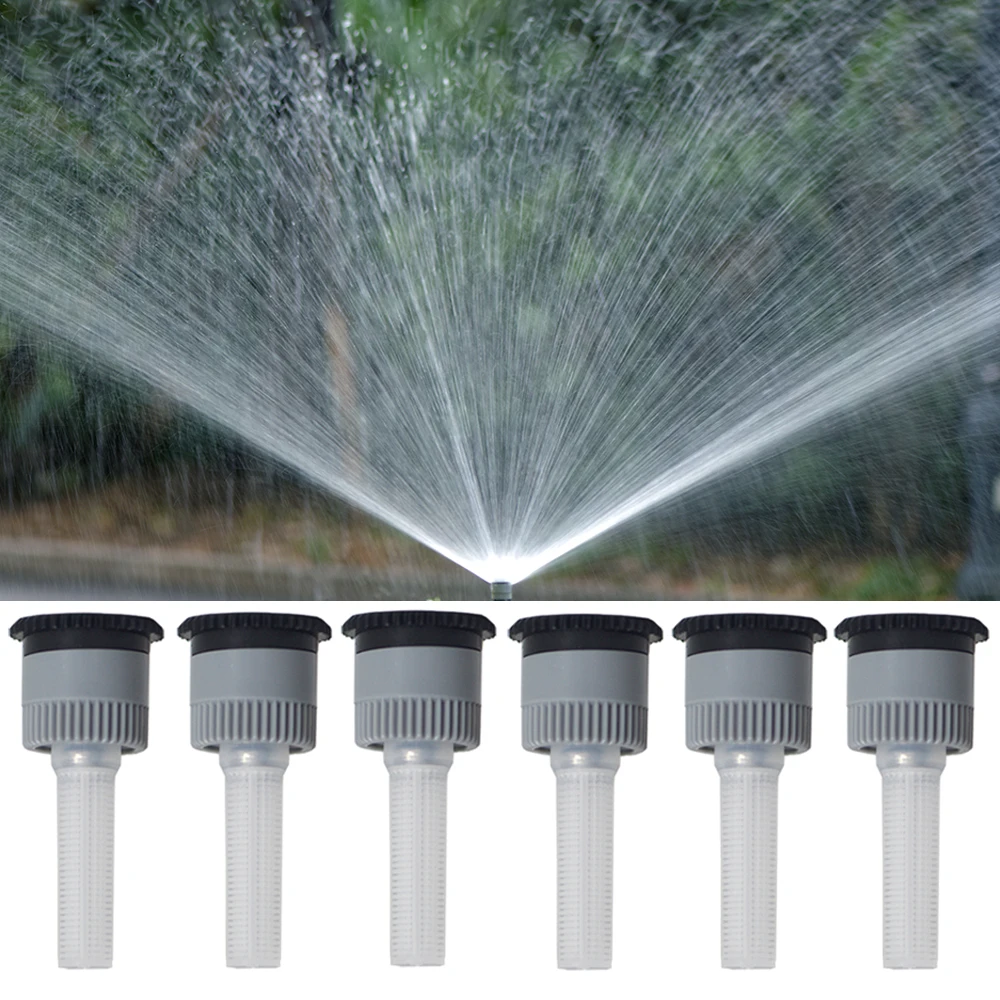6 Pack Replacement Variable Arc Nozzle Pop-Up Sprinkler Head, Compatible  Adjustable Pop-Up Sprinkler Sprinkler for Garden Lawn