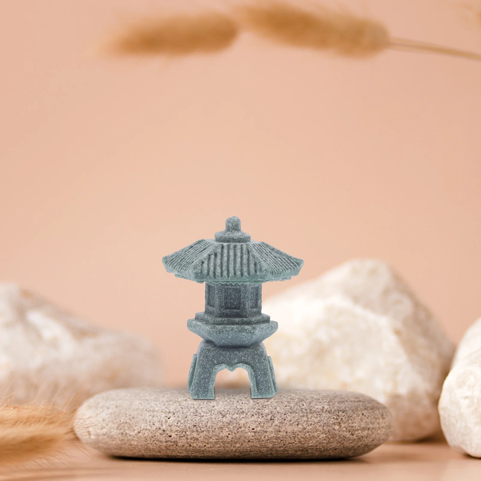 

Sandstone Pavilion Mini Garden Decor Imitated Pavilion Decor Zen Style Pagoda Ornament For Outdoor Indoor Fish Tank Decoration