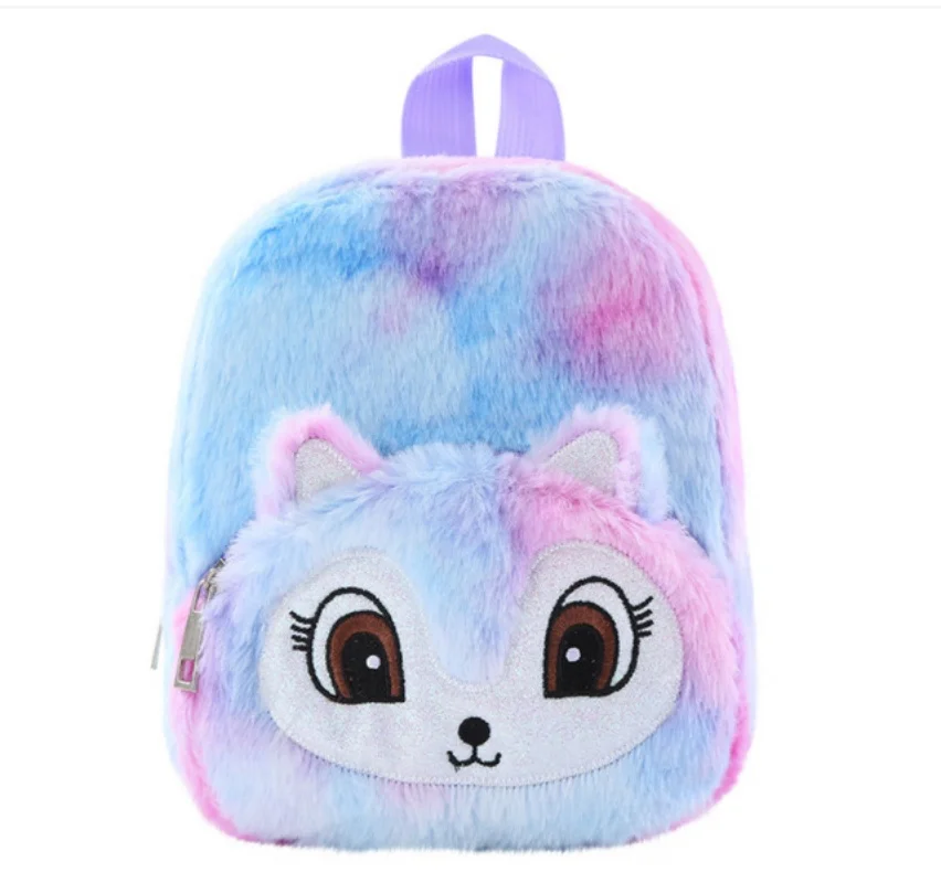 Personalized Casual Backpack Plush Backpack Cute Unicorn Girl Unicorn Bag Cartoon Plush Backpack