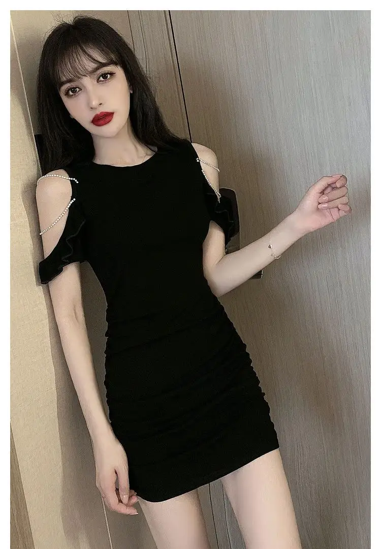 Dresses Womens Dress Disco Summer Modal Halter Neck-Mounted Smocking Flared Mid-Calf Resort Romantic Vacation Lightweight Pure