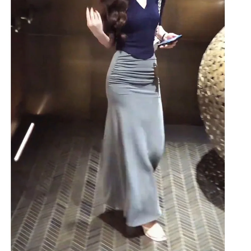 Elastisches Dr. Pure Desirable Spicy Girl Sommer 2022, neues Sle, kleine Größe, bodenlang, asymmetrisch, schlankmachend, hohe Taille, S...