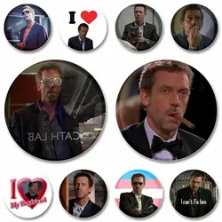 Classic House M.D Movie Snap-in Brooch DIY Button Pin Aesthetic I Love Malpractice Badge Bag Clothes Accessories Friends Gifts