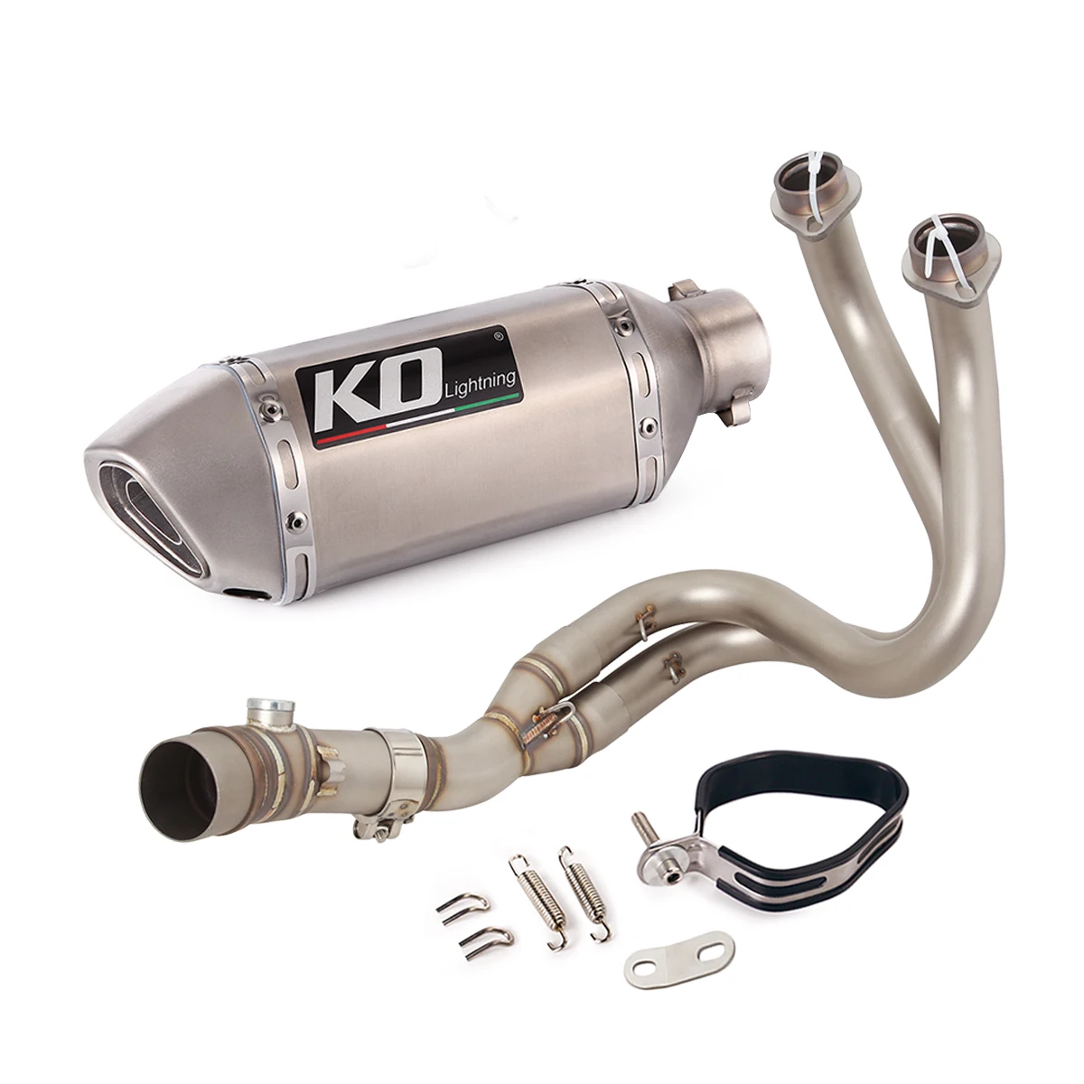Voor Kawasaki Z650 Ninja 650 Versys 650 Z650RS Motorfiets Uitlaatsysteem Front Sluit Link Pijp Slip Op 51Mm Uitlaat escape - afbeelding 1