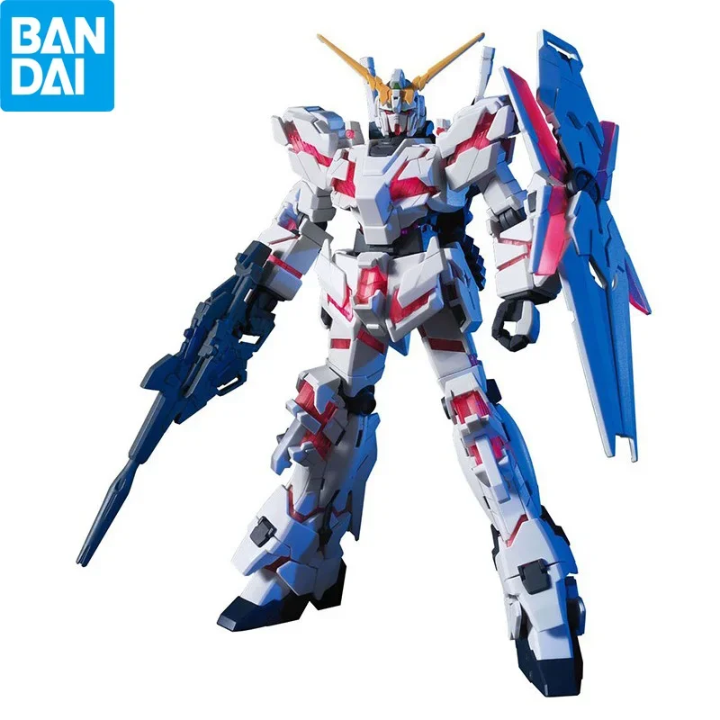 

В наличии Bandai Hguc 1/144 Rxunicorn Gundam оригинальная аниме фигурка модели куклы экшн-фигурки коллекционные новые игрушки подарки из ПВХ