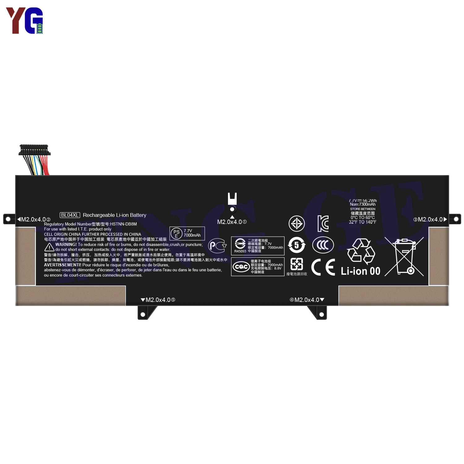 BL04XL 7300mAh Laptop Battery For HP EliteBook x360 1040 G5 HSTNN-UB7N L07353-2C1 Replacement Battery +Free Tools