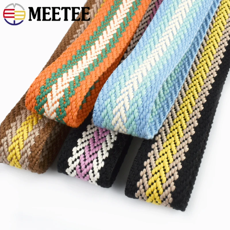 

2/5/10M 38mm Cotton Webbing Straps Decorative Ribbons Bag Strap Backpack Garment Belt Sling Bias Binding DIY Sewing Accessories