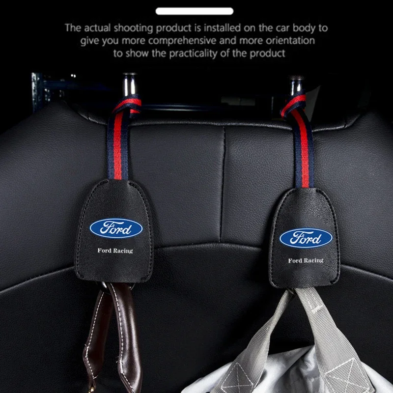 Car Backrest Bags Storage Hook Interior for Ford Mondeo Fiesta Mk7 Fusion Explorer Focus Ranger Mk4 S MAX Kuga Transit Ecosport