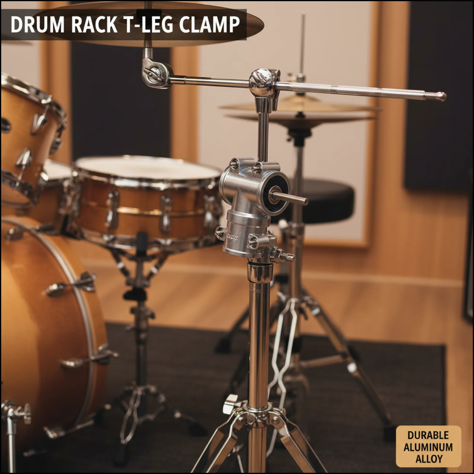 Drum Rack T Clamp Supplies Lightweight Metal Connector Practical Drum Rack System Accessories Easy Installation Connection
