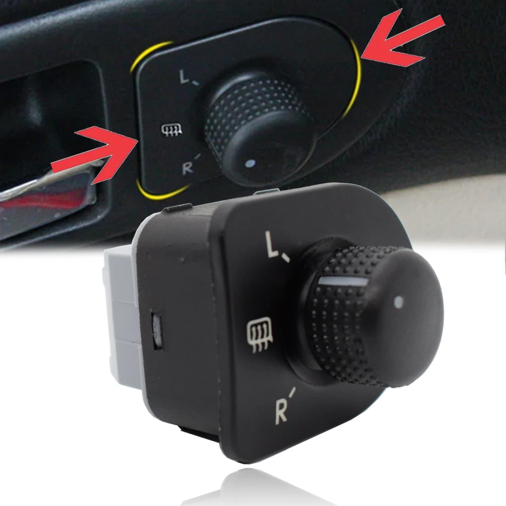 Rear View Mirror Switch Control Knob For VW T5 Golf MK4 1J1 1J5 Bora New Beetle 9C1 1C1 1Y7 Passat 3B2 3B3 3B5 3B6 OE#1J1959565F