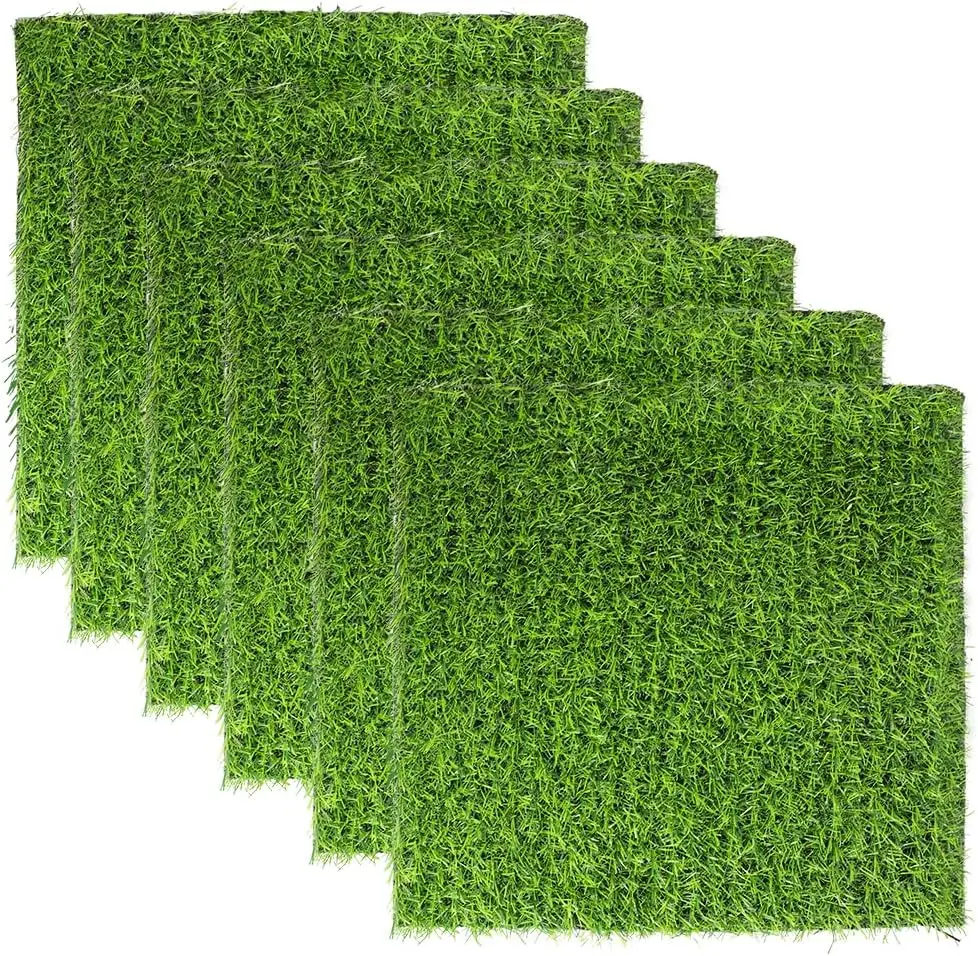 

6 Pack Nesting Pads for Chicken Coop, 12"x12" Chicken Box Pads for Laying Eggs, Washable Artificial Grass Chicken Hen Small Pet