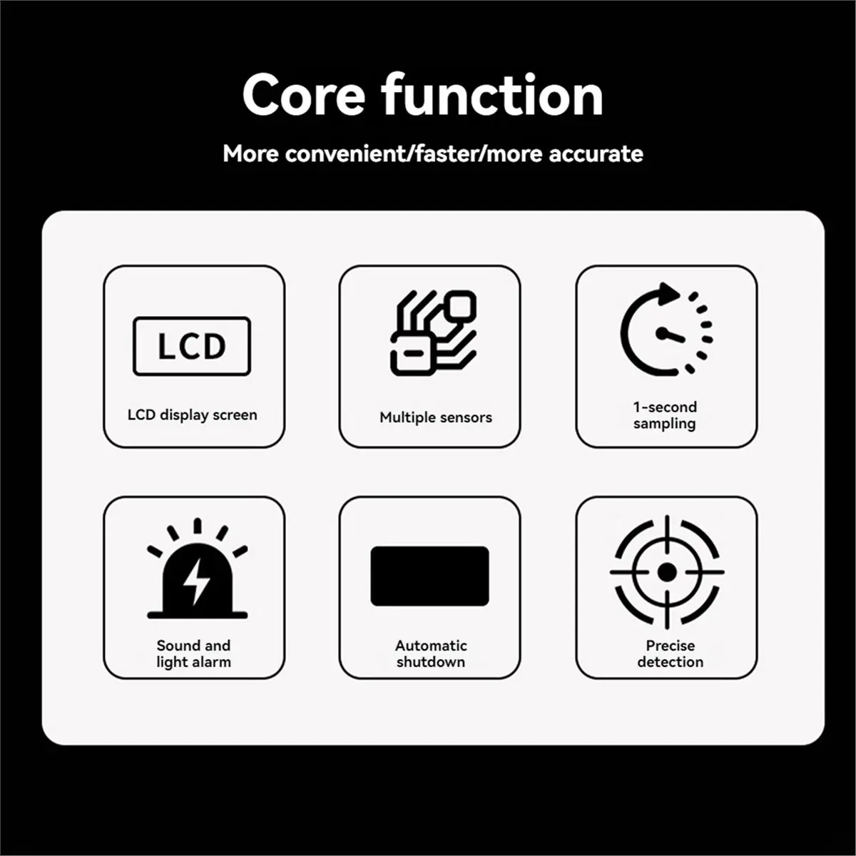 A32I Combustible Gas Detector with Audible and Visual Alert Natural Gas Leak Detector 300-10000PPM Methane LCD Backlit B