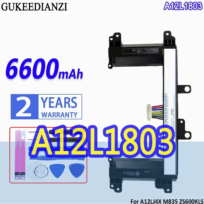

Laptop Battery 6600mAh A12L1803 Premium Replacement For A12LJ4X M835 ZS600KLS 0B110-00560000 1ICR19 66-2