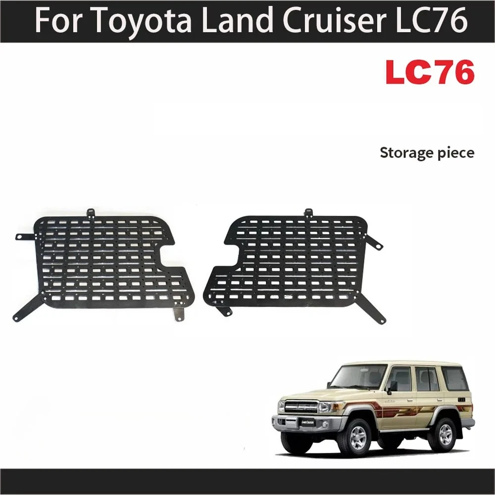 Trunk Stowing Tidying For Toyota Land Cruiser LC76 Side Window Storage Shelf Trunk Debris Rack Storage Modification Accessorie