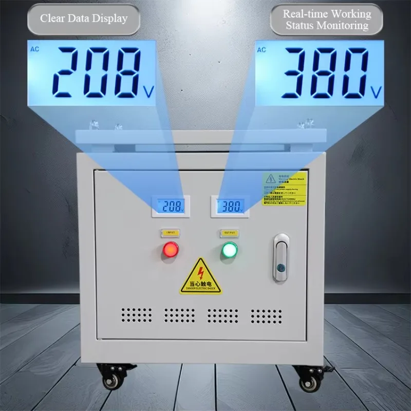 20KVA three-phase step-up step-down power transformer with housing, copper windings, high efficiency 98%