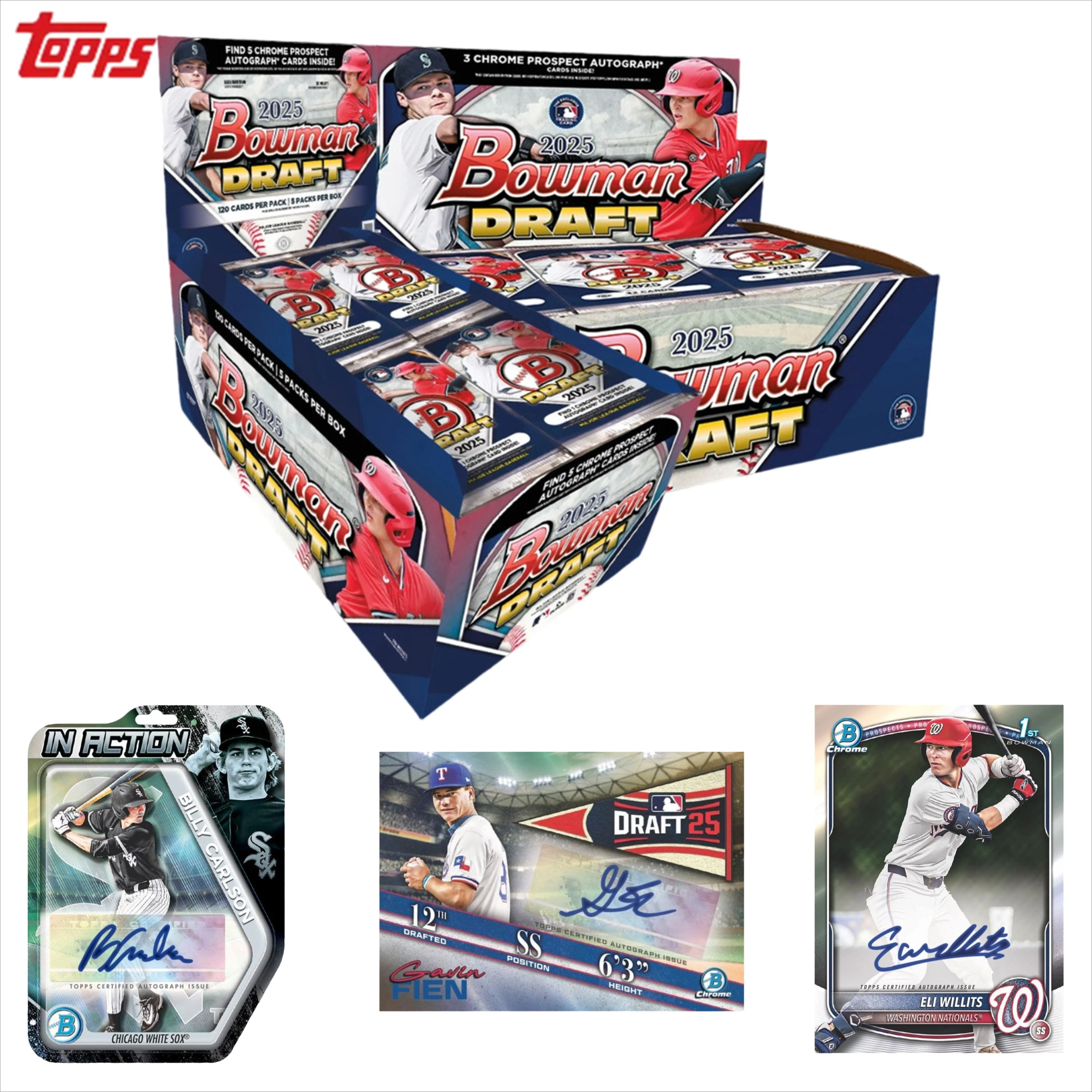 2025 Topps Bowman Draft Sealed Box, Hunt Rare Rookie 1st Parallels and Mojo Refractors Trending MLB Prospects for Investment