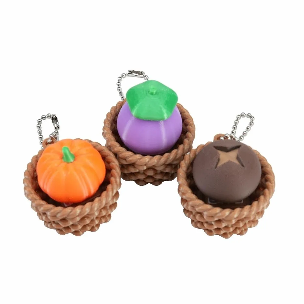 3D Printed Roller Stress-relief Button with Beaded Chain Portable Backpack Pendant Gear Roller Slides Smoothly Vegetables