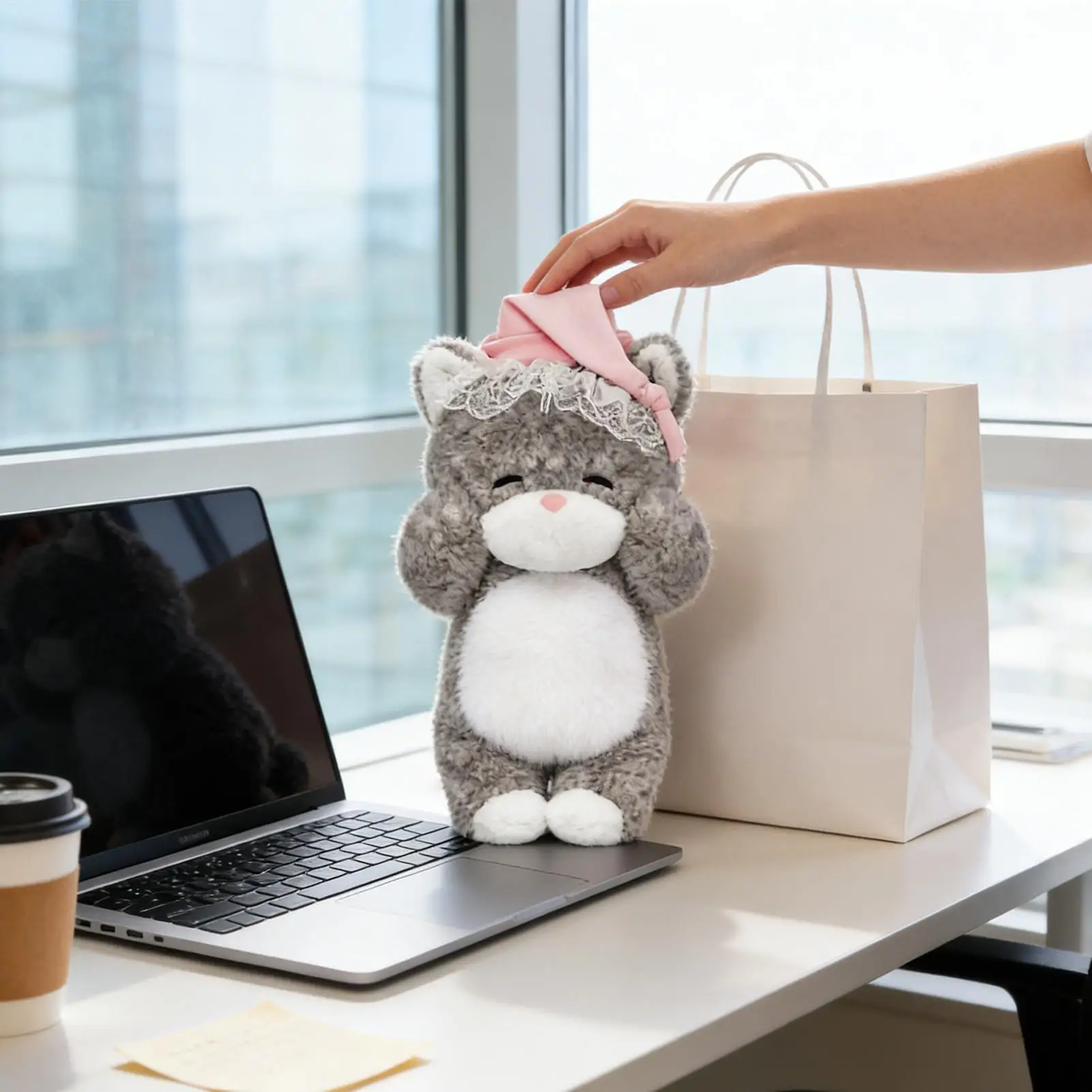 

Stuffed Cat Cute Sleepy Toy Doll Toy Cat for Kids Living Room Bedroom Sofa Bed Chair Bedside Desk Home Car Decoration Kids