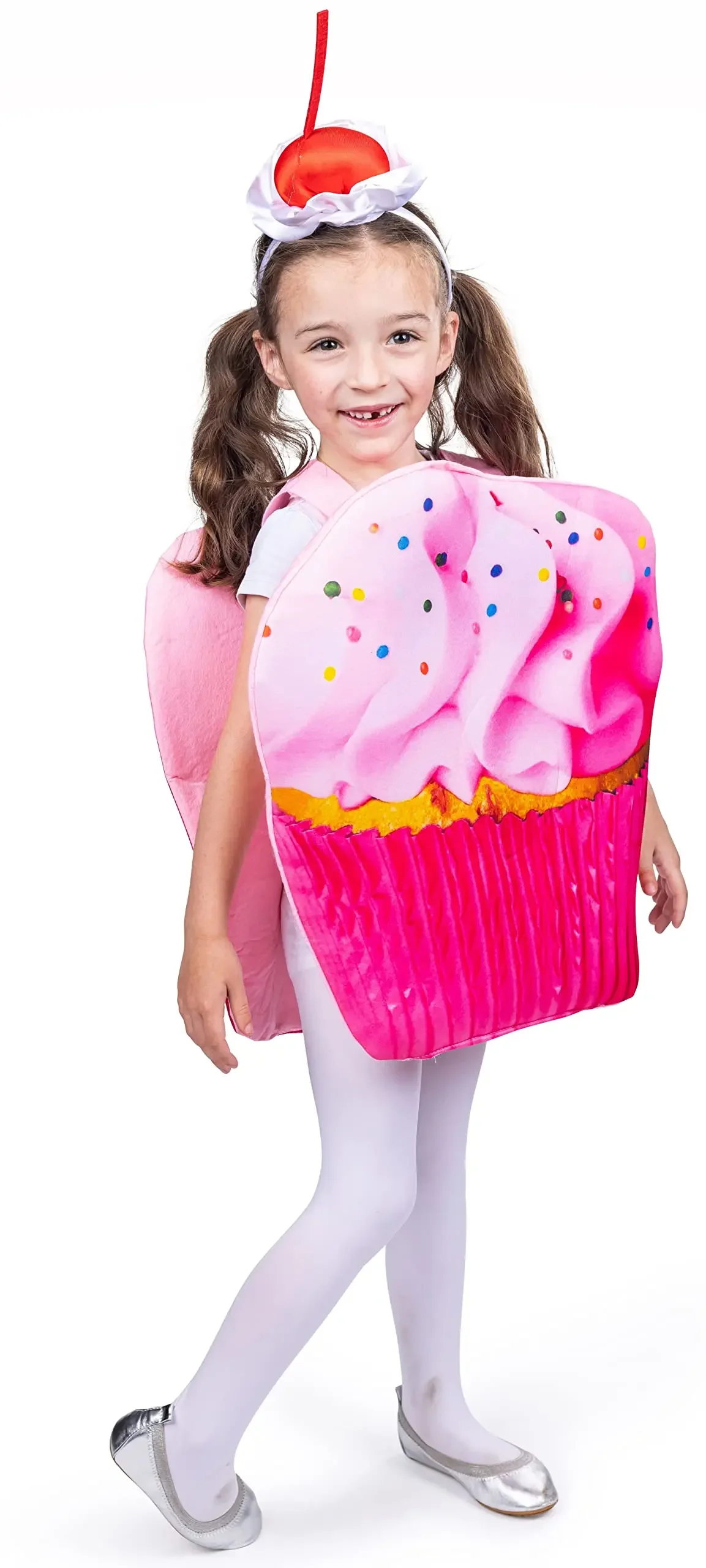 Ice Cream Cake Cup Costume Children'Dress Up America Cupcake Garment For Kids - Sugar Sweet Pink Cupcake Costume