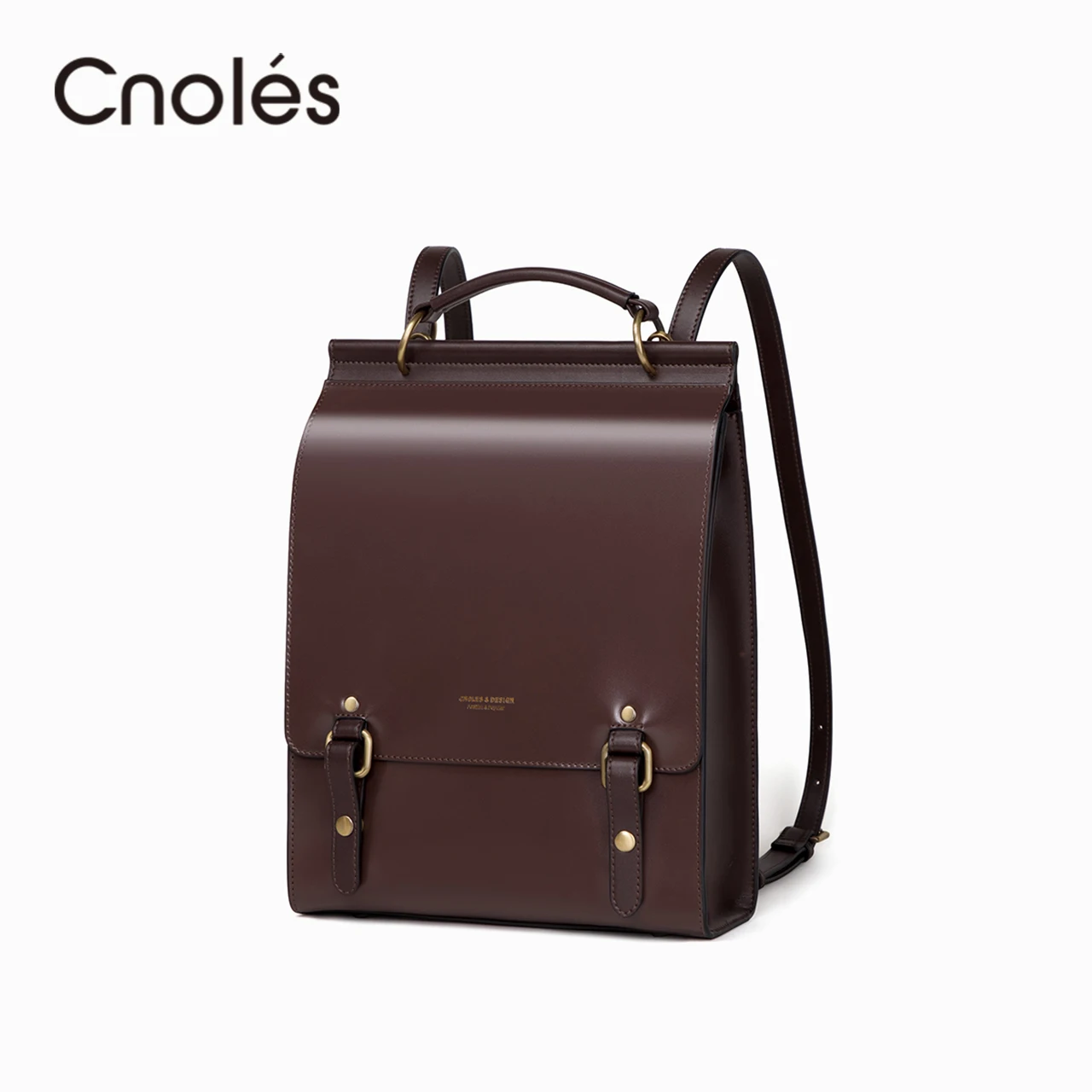 Cnoles damskie skórzane plecaki torebka torby na ramię damski plecak podróżny w stylu vintage Casual School College Book Bag dla dziewczynek