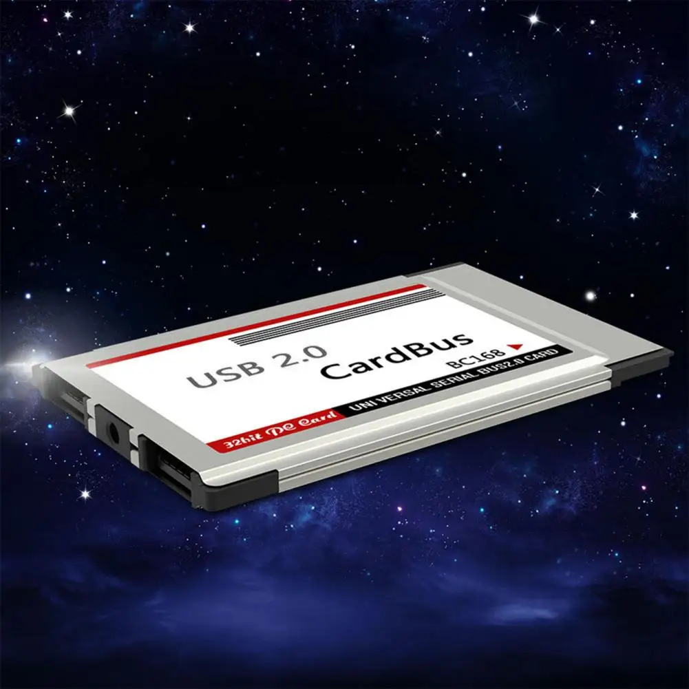 Adaptador de tarjeta rápida PCMCIA Express USB 2,0 de larga duración, eficiente, doble puerto, adaptador pci-express de alta velocidad para ordenador