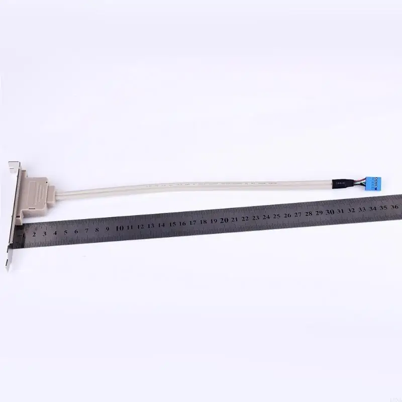 L9NA USB 2.0 2 Ports PCI Bracket Cable with Built-In 9-Pin Header, for Computer for C