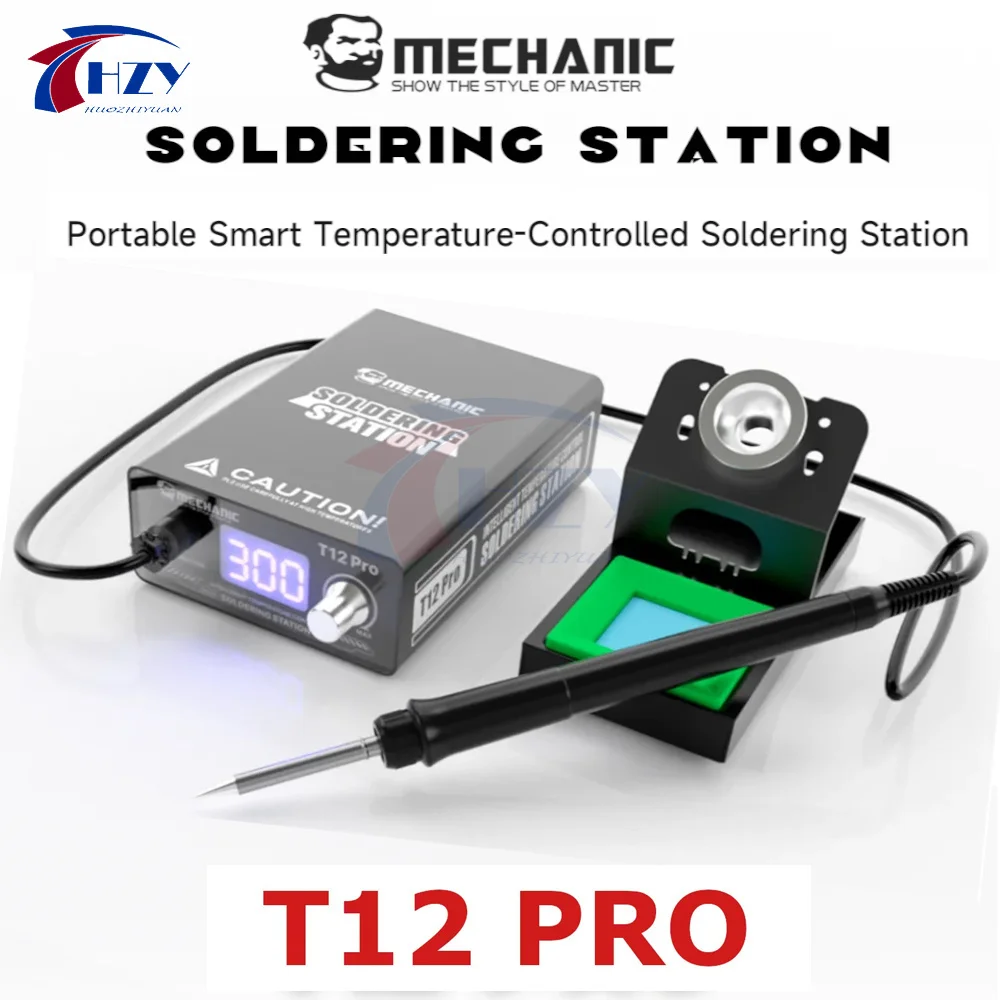 MECHANIC T12 Pro Intelligent Soldering Station 40-500℃ Precise Temperature Control 75 W High Powerstable Outpu Welding Tools