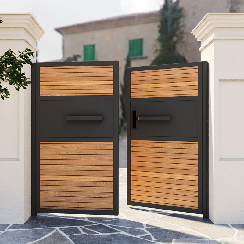 Lvyi garden courtyard solid wood door