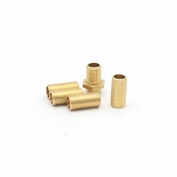 10 pieces M10 Brass Threaded Rod Screw Tube Lamp Pole  Joint Pipe for Lighting Fixtures