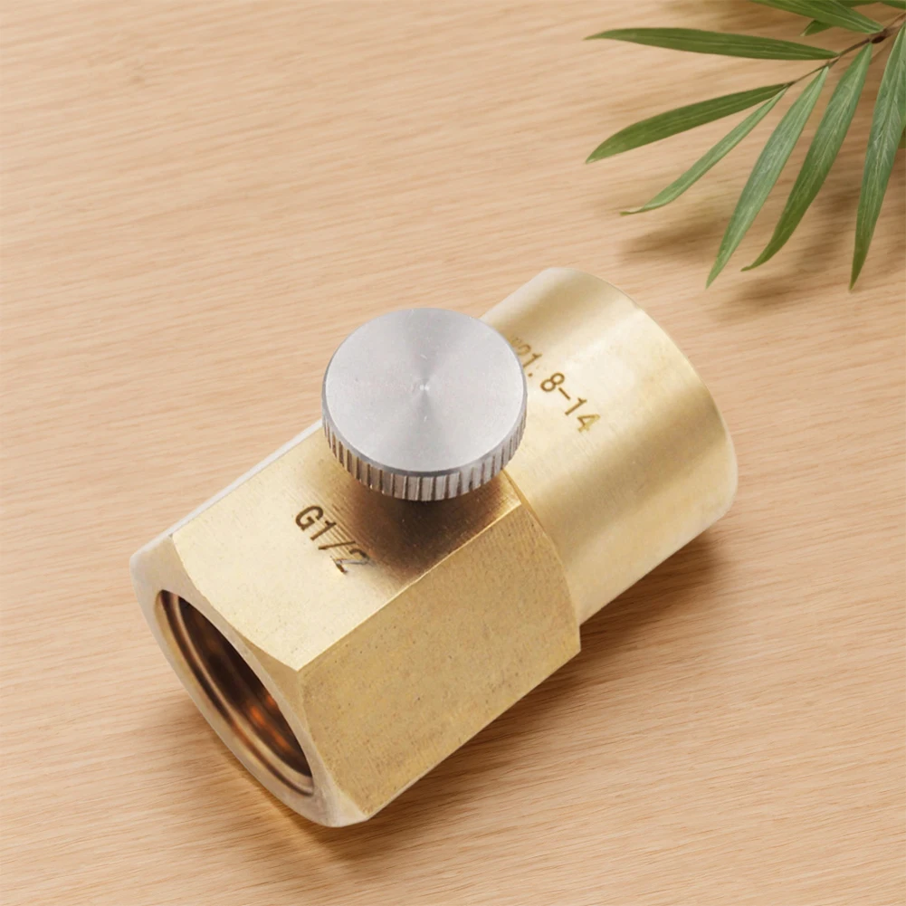 Cylinder Refill Adapter G1/2 To W21.8-14 Homemade Beer Barrel Regulator Leakproof CO2 Soda Water Adapter Converter for Homebrew
