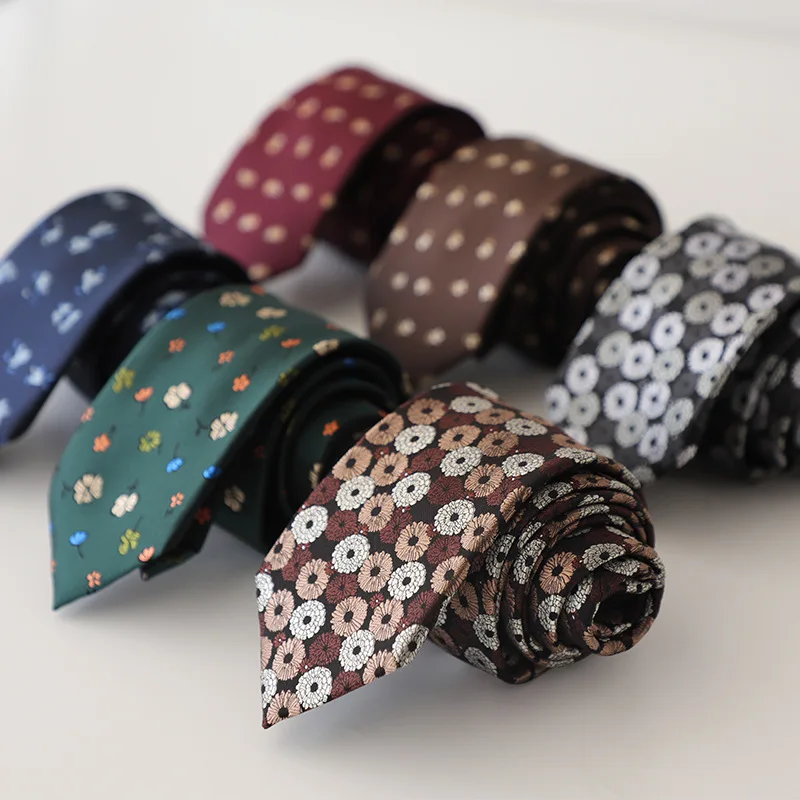 Vintage Formal 7CM Light Business Hand‑Tied Jacquard Suit Necktie, Elegant Men Professional Suit Accessory For Formal Occasions