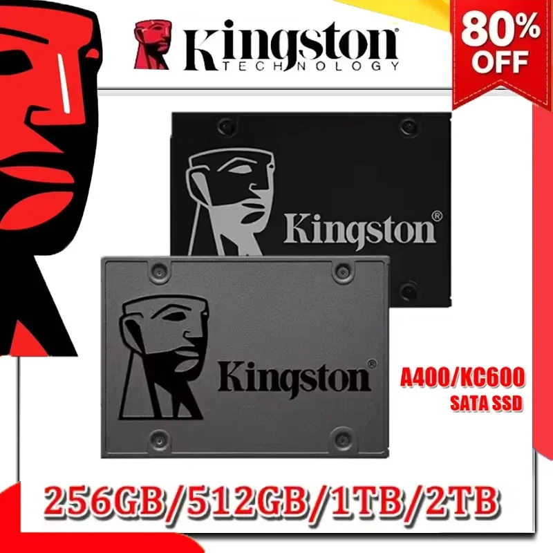 

Kingston SSD KC600 Internal Solid State Drive A400 120GB 240GB 1TB 2TB 2.5 Inch SATA III HDD Hard Disk for Laptop Desktop PC