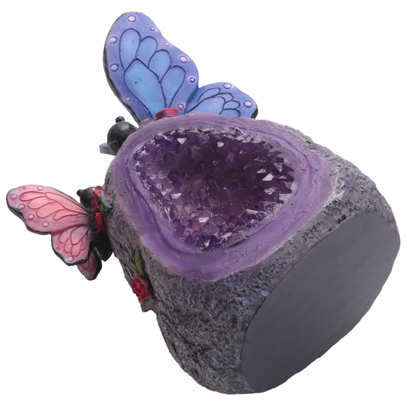 

Butterfly Statues Resin Landscape Solar Light Garden Art Sculpture For Home Decor, Outdoor Decorations Ornament Figurine