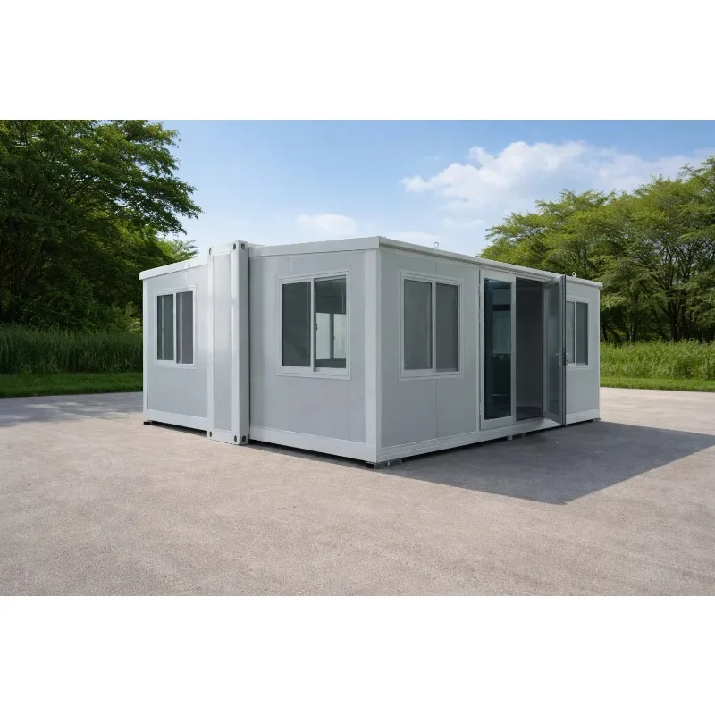 Customized Expandable Container House 40ft Two Bedroom With Loft Prefab Steel Modular Foldable Portable Holiday Villa Unit