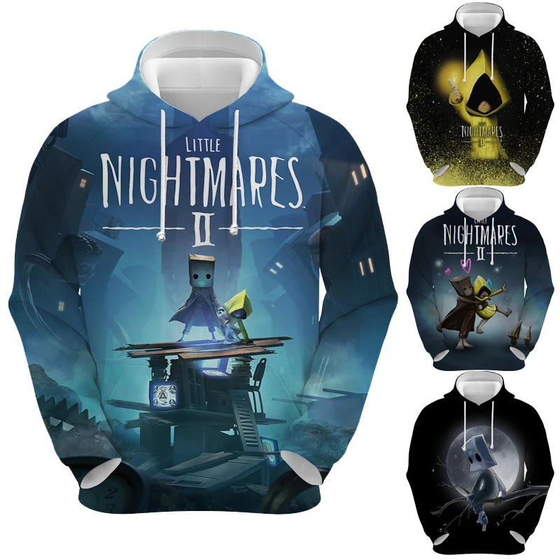 

Unisex Little Nightmares 2 3D Hoodie Spring Autumn Men Long Sleeve Cartoon Sweatshirts Male Streetwear Pullover Tops Sudadera