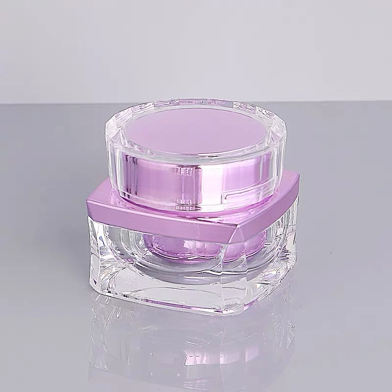 

50pcs 20/30/50g Face Cream Bottle Empty Jar Acrylic Travel Lip Balm Container Refillable Bottles Lotion Bottle Portable