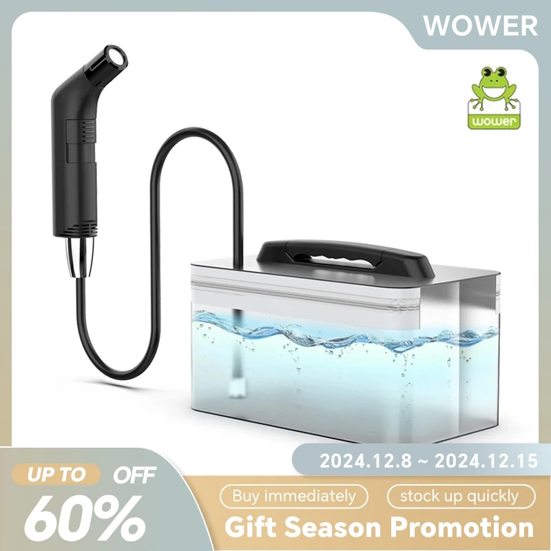 Wower Portable Electric Bidet for Personal Hygiene Cleaning 2.3L Shattaf Rechargeable Travel Camping Bidet Shower Sprayer