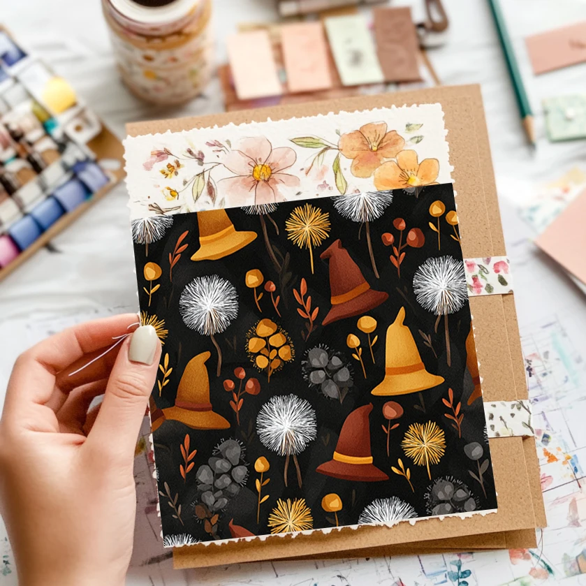 مجموعة سجل القصاصات مقاس 6 × 6 بوصات (36 ورقة): أنماط ختم السفر العتيقة - مثالية لسكرابوكينغ وأوريغامي ومجلة الذاكرة